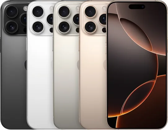 iPhone 16 Pro Max representative model range